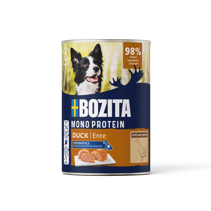BOZITA Hunde-Nassfutter Pate Ente